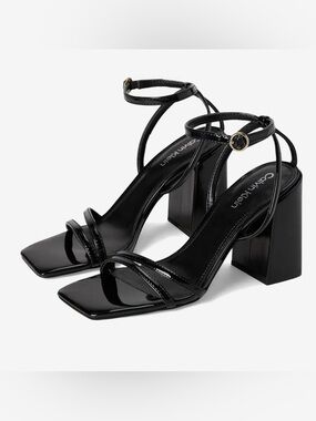 Calvin Klein Black Strappy Heels